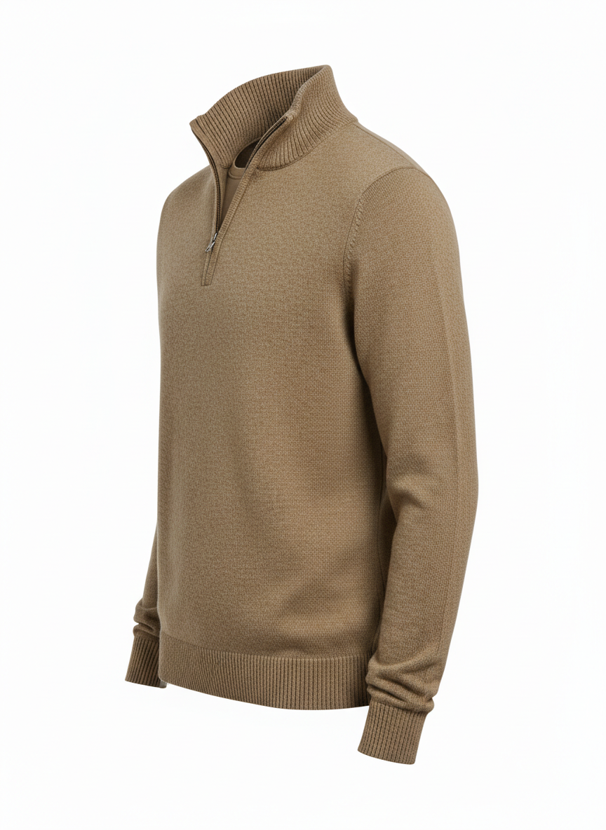 Herrenpullover mit Reißverschluss