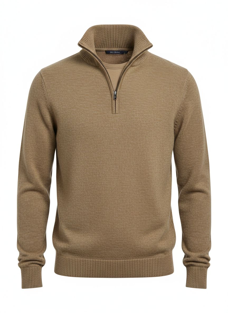 Herrenpullover mit Reißverschluss