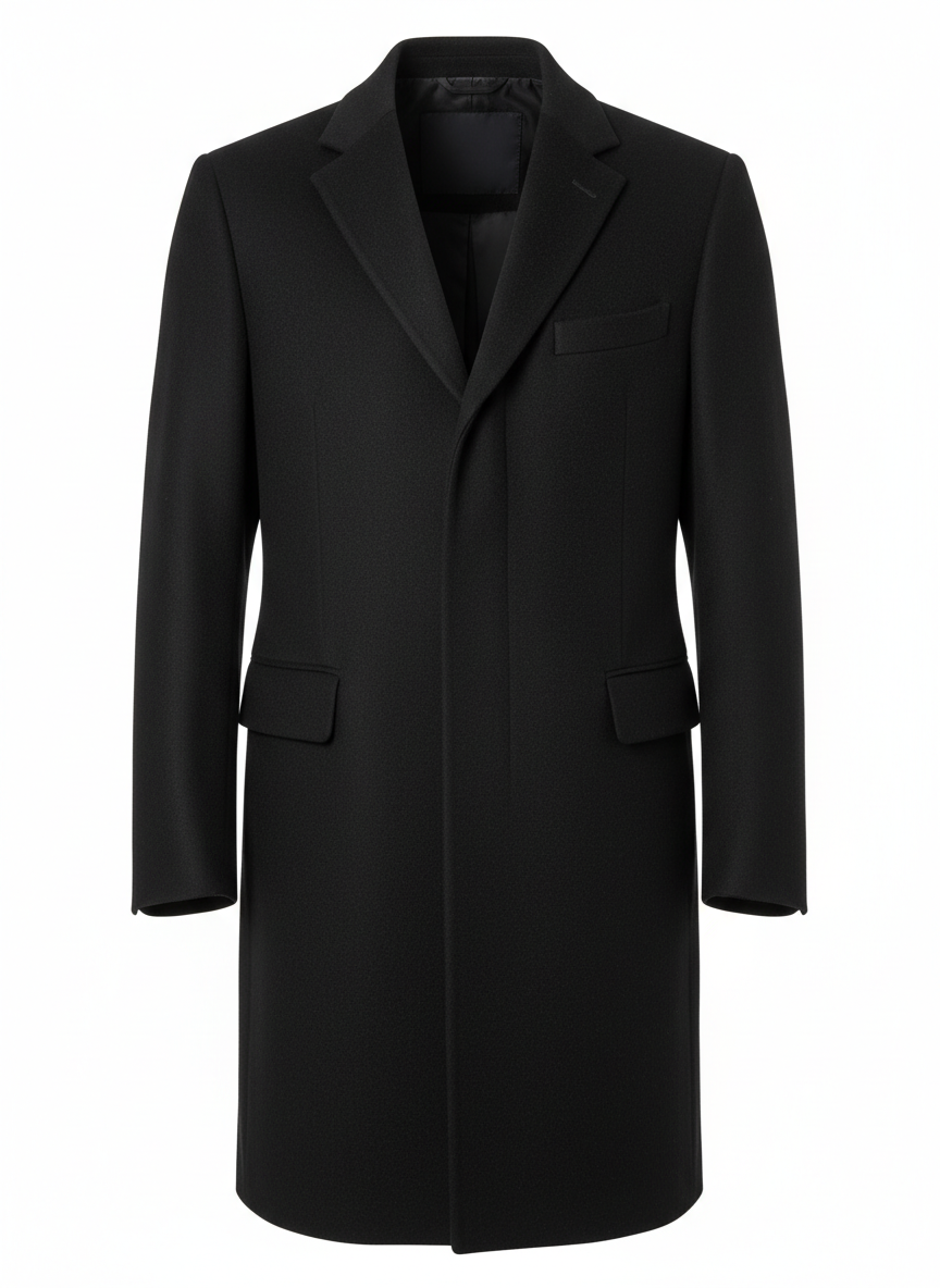 Herren-Wintermantel mit klassischer Linienführung
