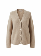 Damenpullover mit Knopfleiste und geradem Schnitt